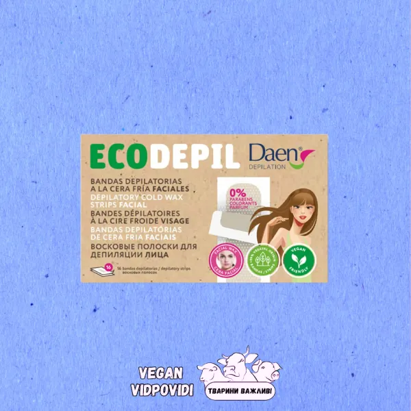 Смужки для депіляції обличчя Daen EcoDepil