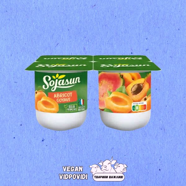 Веган-йогурт Sojasun персик-гуава