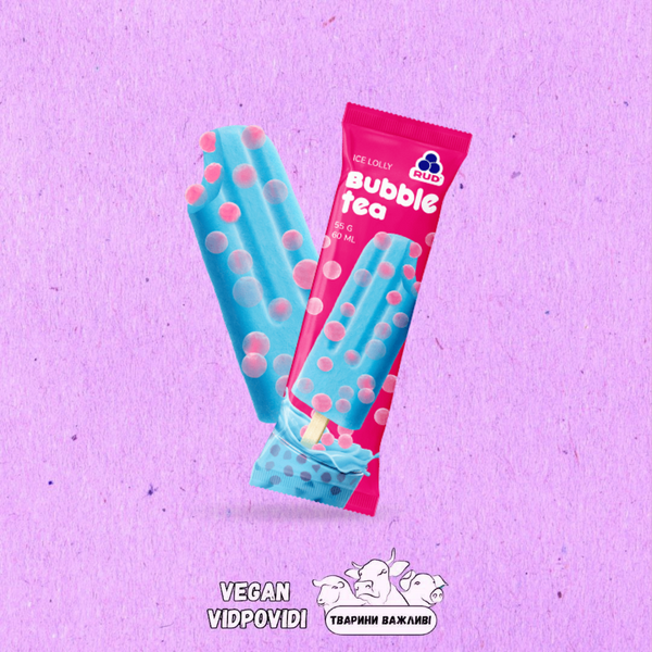 BUBBLE TEAМ морозиво фруктовий лід Рудь (Rud)