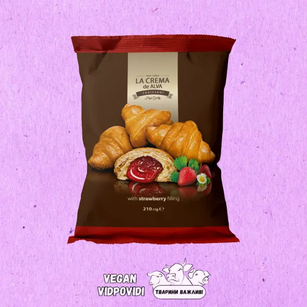 Круасани La crema de alva Ligos полуниця