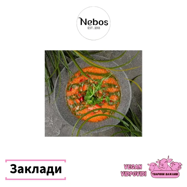 Nebos вегетаріанський Raw заклад