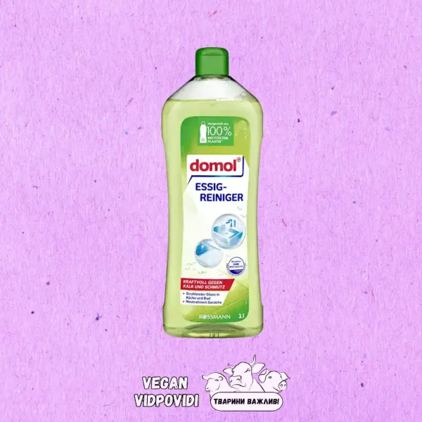 Засіб для чищення з оцтом Domol універсальний