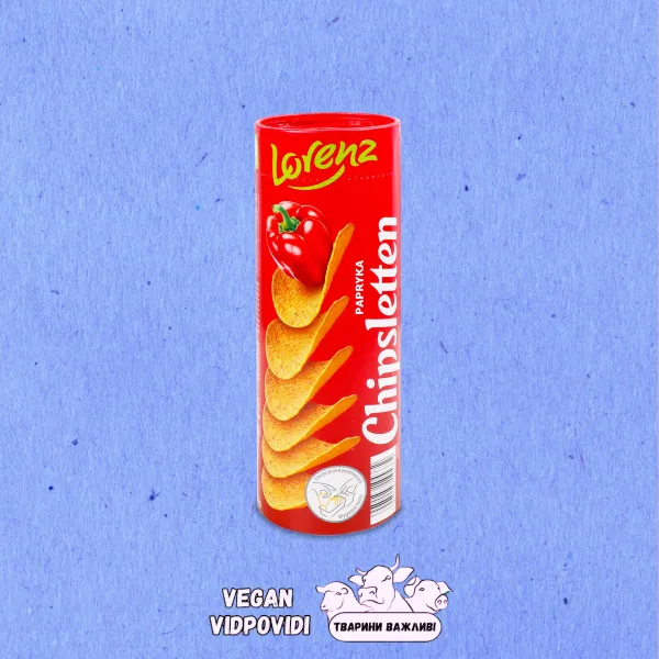 Чипси Lorenz Chipsletten зі смаком паприки