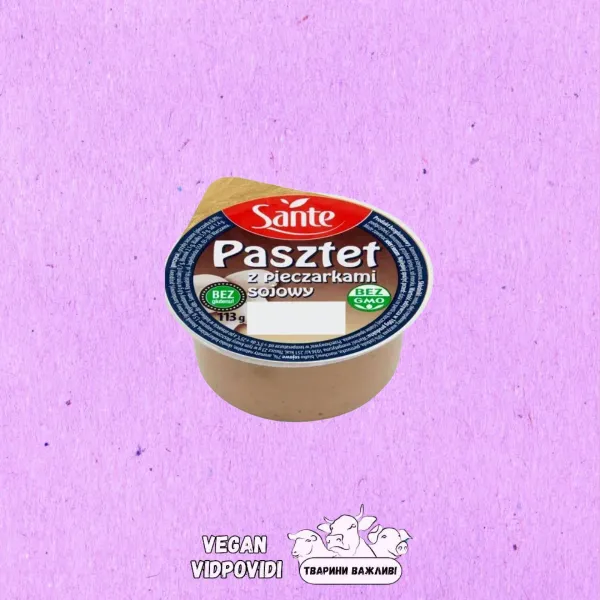 Паштет cоєвий з грибами Sante Lovege