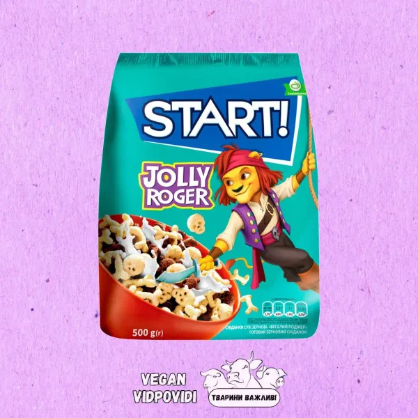 Кукурудзяні пластівці (сухі сніданки) Start Jolly Roger