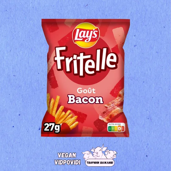 Картопляна соломка Lays Fritelle Бекон