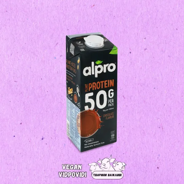 Соєвий напій Alpro Plant Protein зі смаком шоколаду