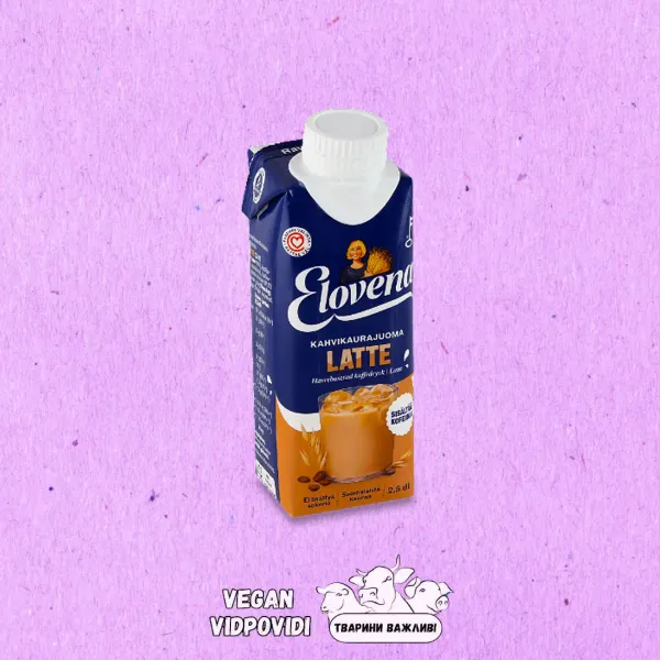 Напій вівсяний Elovena Latte кавовий