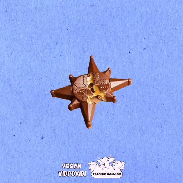 Шоколадна Різдвяна Зірка без цукру Honest