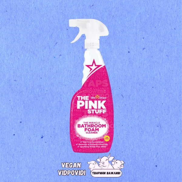 Піна для чищення ванної кімнати The Pink Stuff Bathroom Foam Cleaner